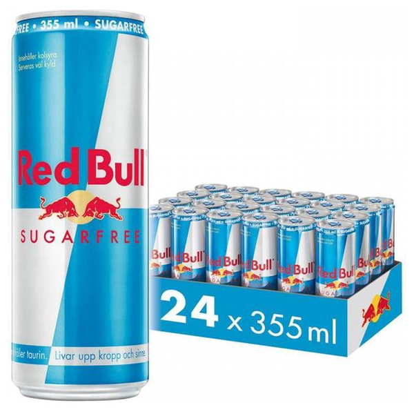 Red Bull Sockerfri 355ml x 24st | Default Start Page - Alla kategorier - Drycker - Energidryck | Gottegrisen
