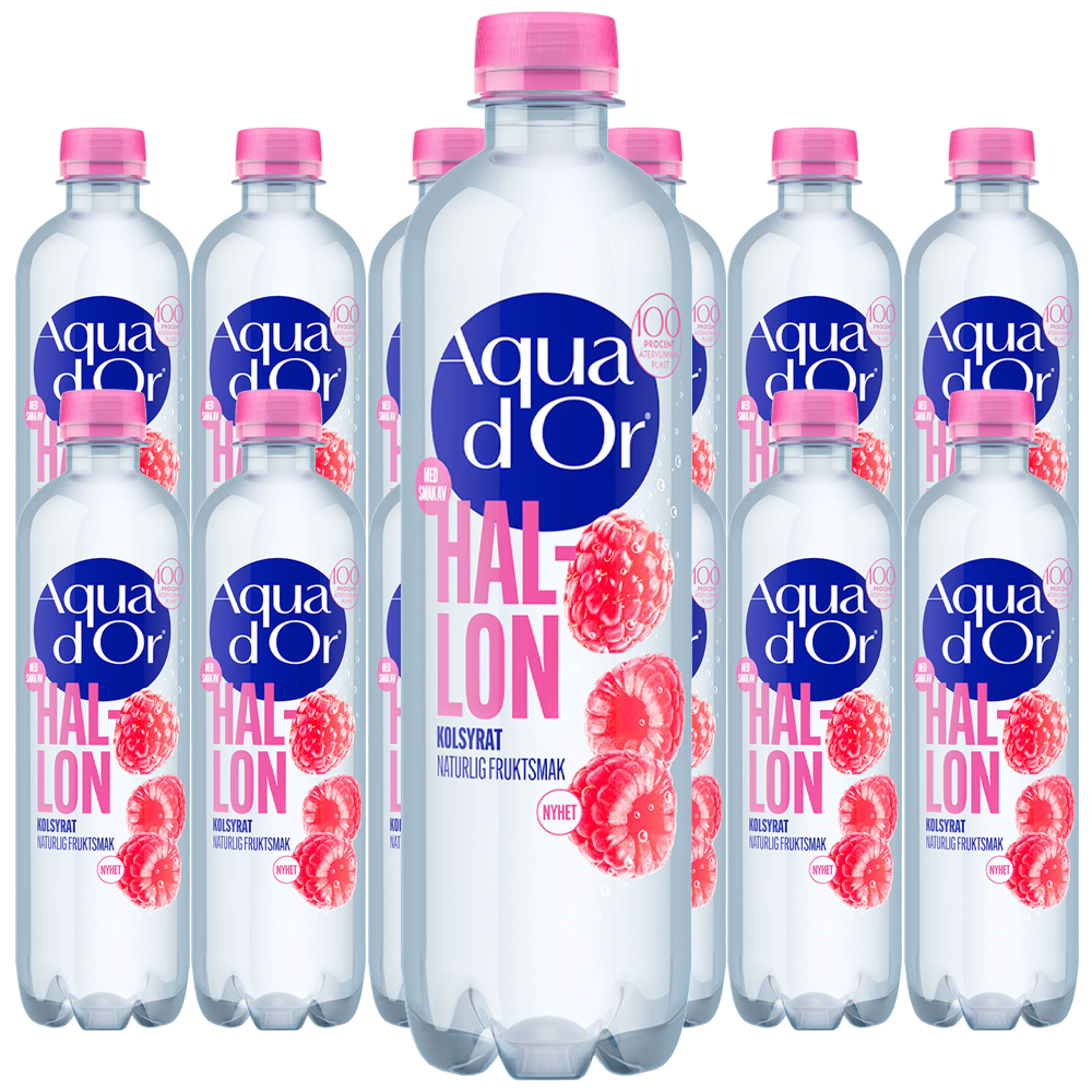 Aquador Hallon Kolsyrad 50cl x 12st | Default Start Page - Alla kategorier - Drycker - Mineralvatten | Gottegrisen