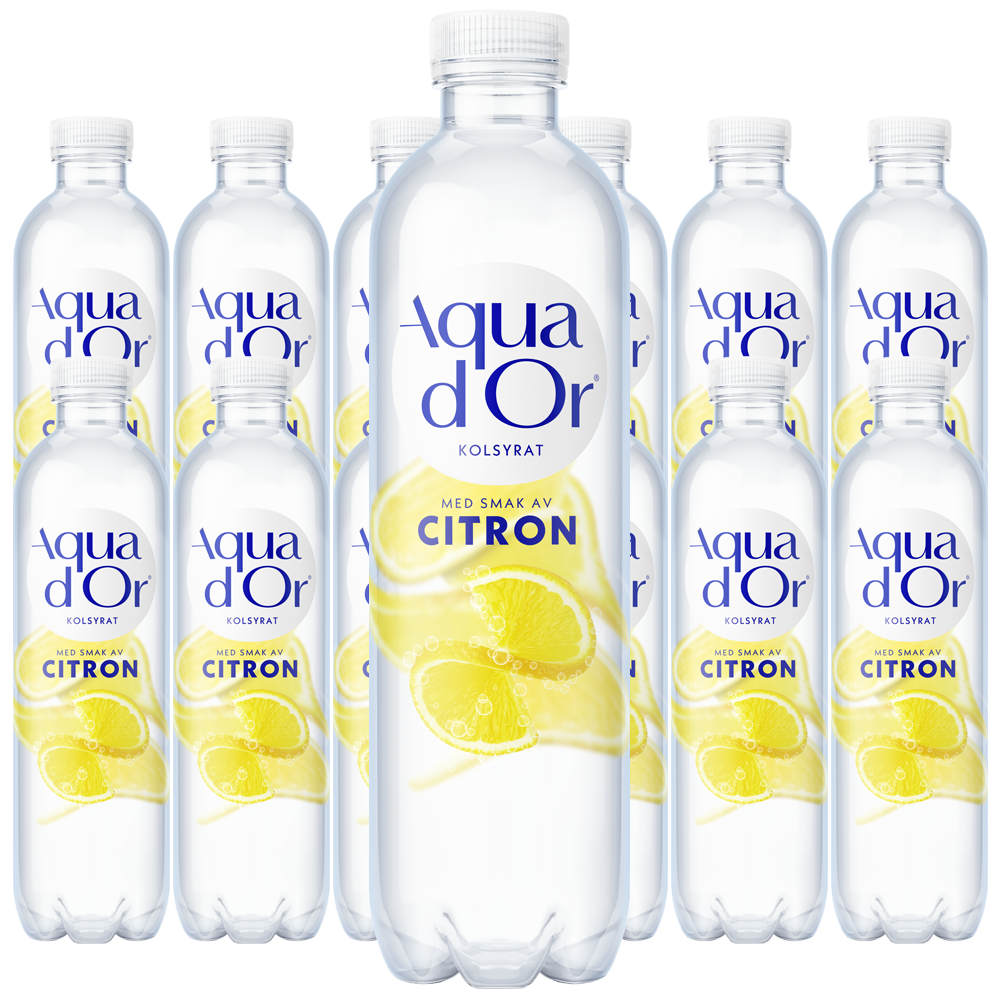 Aquador Citron Kolsyrad 50cl x 12st | Default Start Page - Alla kategorier - Drycker - Mineralvatten | Gottegrisen
