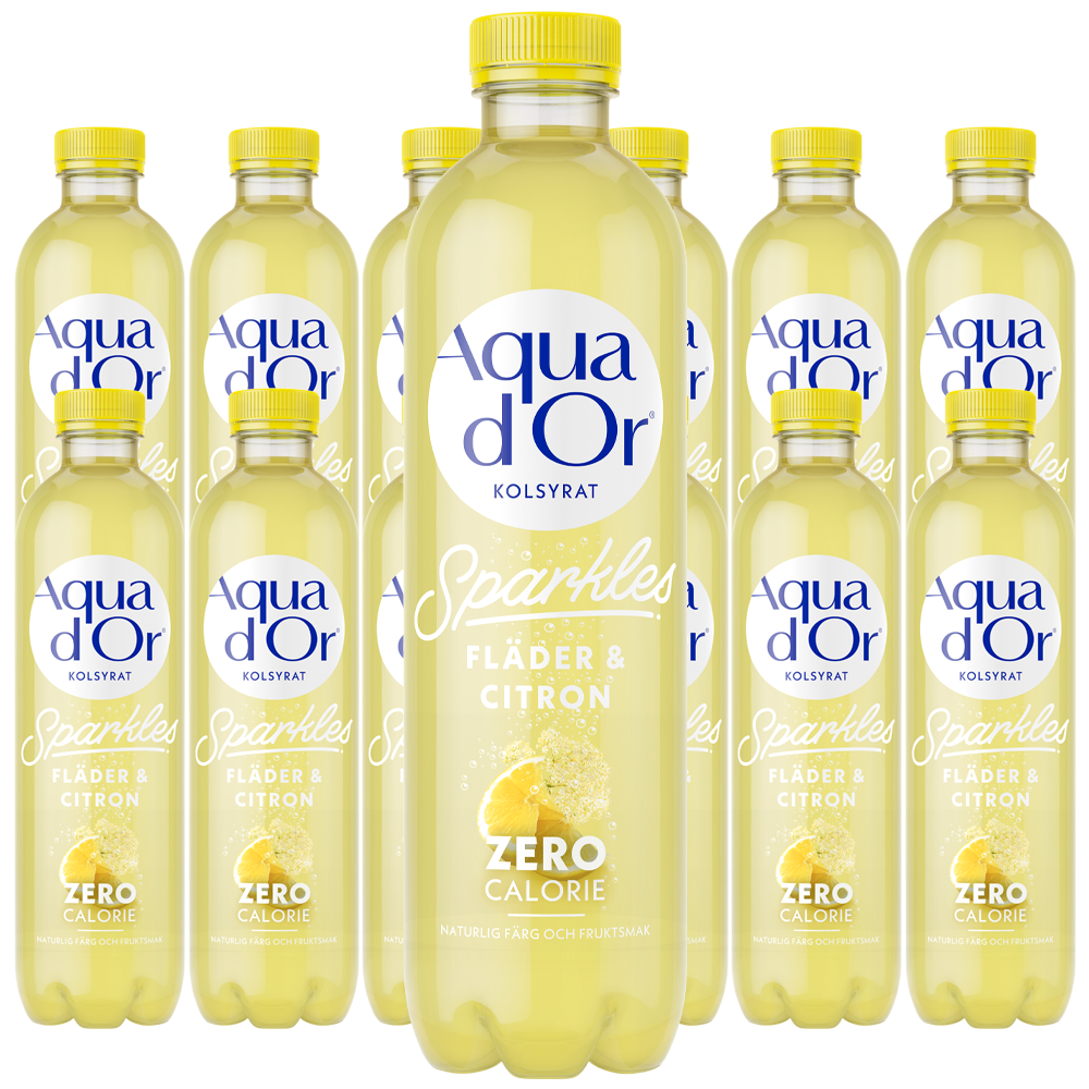 Aquador Fläder/Citron Kolsyrad 50cl x 12 | Default Start Page - Alla kategorier - Drycker - Mineralvatten | Gottegrisen