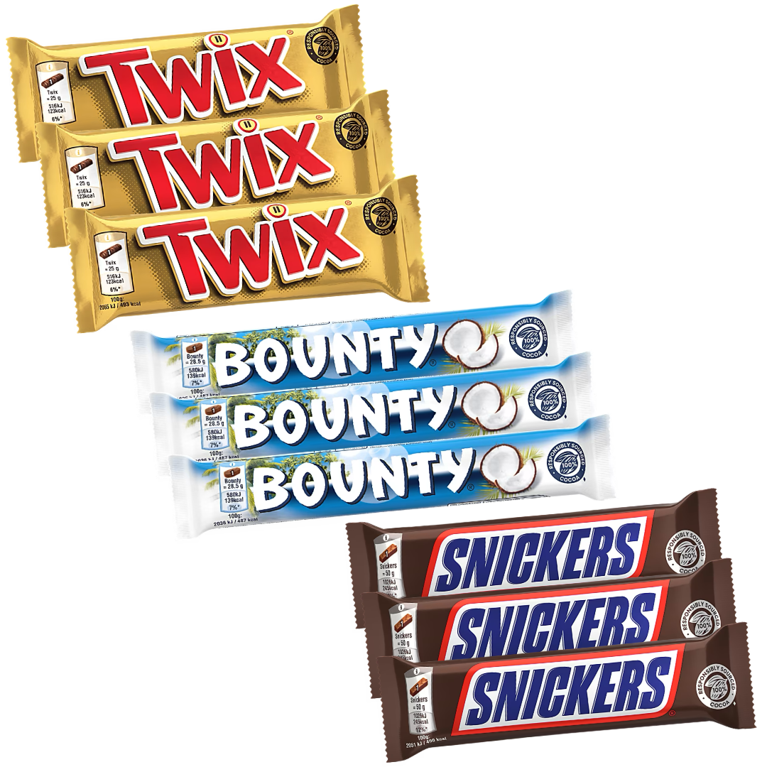 9-Pack Mixade Stycksaker