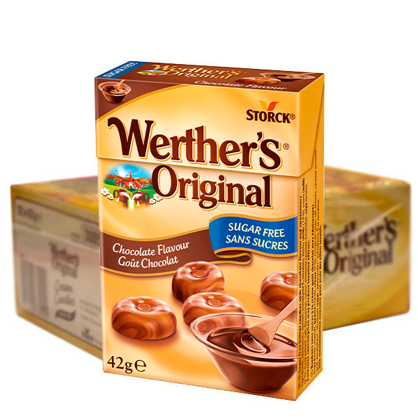 Werthers Chocolate Sockerfri 12x 42g | Default Start Page - Alla kategorier - Varumärken - Werthers Original | Gottegrisen
