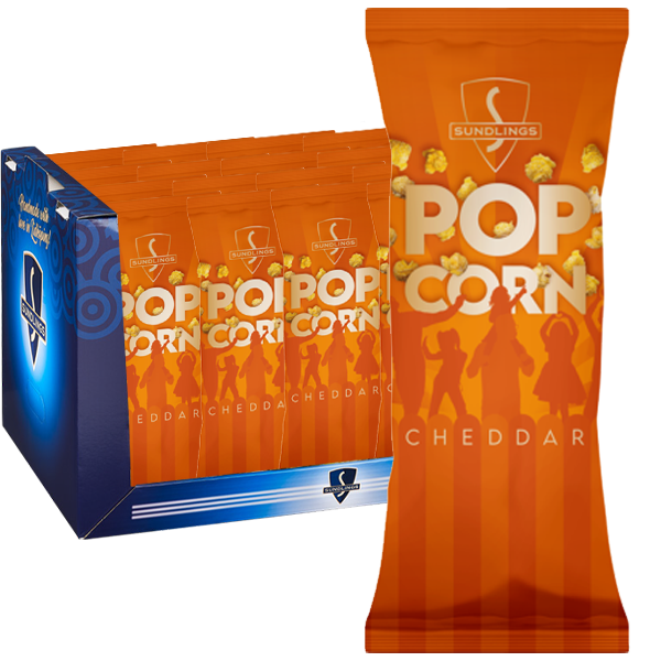 Sundlings Popcorn Cheddar 24st 100g | Default Start Page - Alla kategorier - Chips & Snacks - Popcorn | Gottegrisen