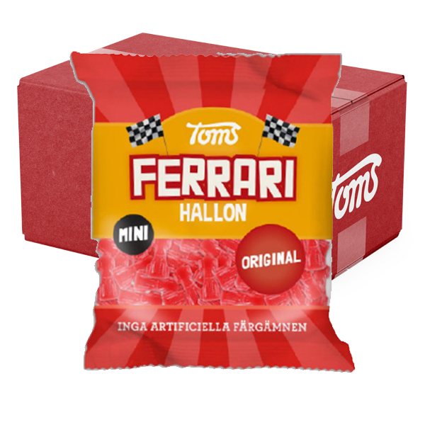 Toms Mini Ferrari Original 15st x 80g | Default Start Page - Alla kategorier - Godis - Påsar & Stycksaker - Godispåsar | Gottegrisen