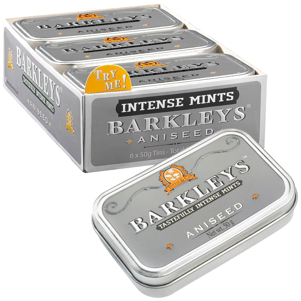 Barkleys Aniseed 50g x 6st | Default Start Page - Alla kategorier - Godis - Storpack | Gottegrisen