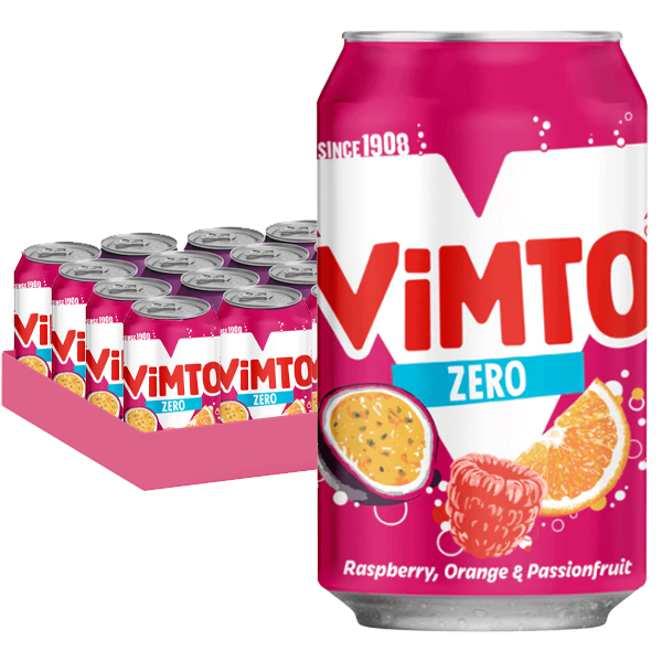 Vimto Passion Fruit Zero 33cl x 20st | Default Start Page - Alla kategorier - Nyheter - Nyheter 2025 - Dryck - Nyheter 2025 | Gottegrisen