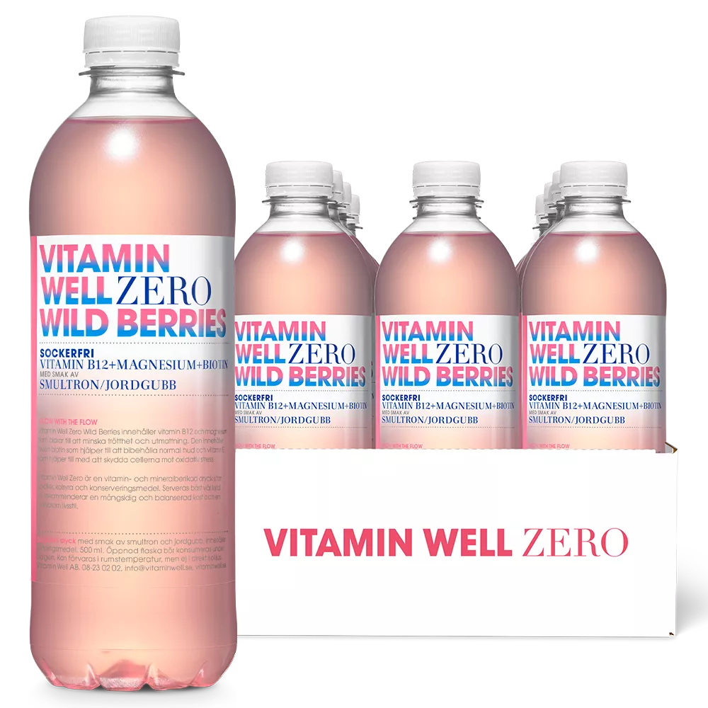 Vitamin Well Zero Wild Berries 50cl x12 | Default Start Page - Alla kategorier - Nyheter - Nyheter 2026 - Dryck - Nyheter 2026 | Gottegrisen
