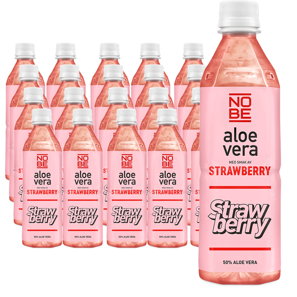 Nobe Aloe Vera Jordgubb 50cl x 20st | Default Start Page - Alla kategorier - Varumärken - NOBE Aloe Vera | Gottegrisen