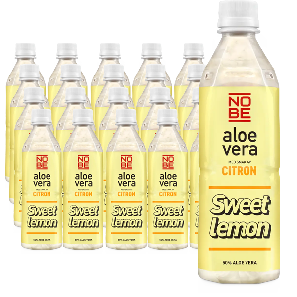 Nobe Aloe Vera Sweet Lemon 50cl x 20st | Default Start Page - Alla kategorier - Varumärken - NOBE Aloe Vera | Gottegrisen