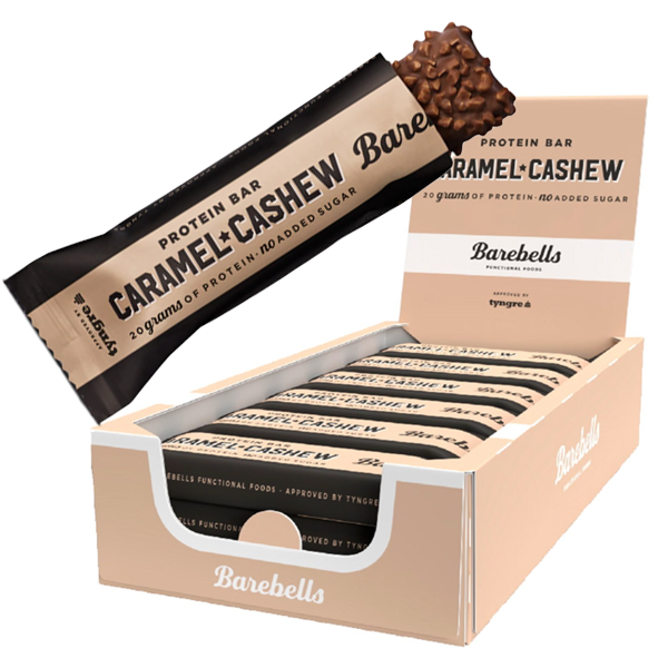 Barebells Caramel Cashew 12st x 55g | Default Start Page - Alla kategorier - Hälsa - Proteinbars | Gottegrisen