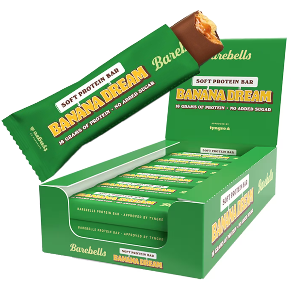 Barebells Soft Banana Dream 12st x 55g | Default Start Page - Alla kategorier - Hälsa - Proteinbars | Gottegrisen