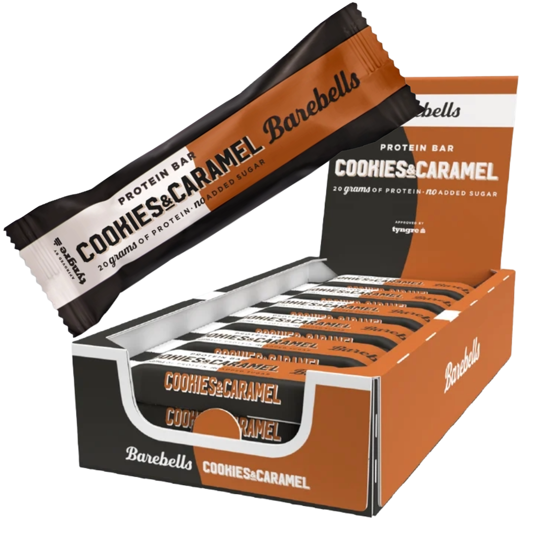 Barebells Cookie Caramel 55g x 12 | Default Start Page - Alla kategorier - Varumärken - Barebells | Gottegrisen
