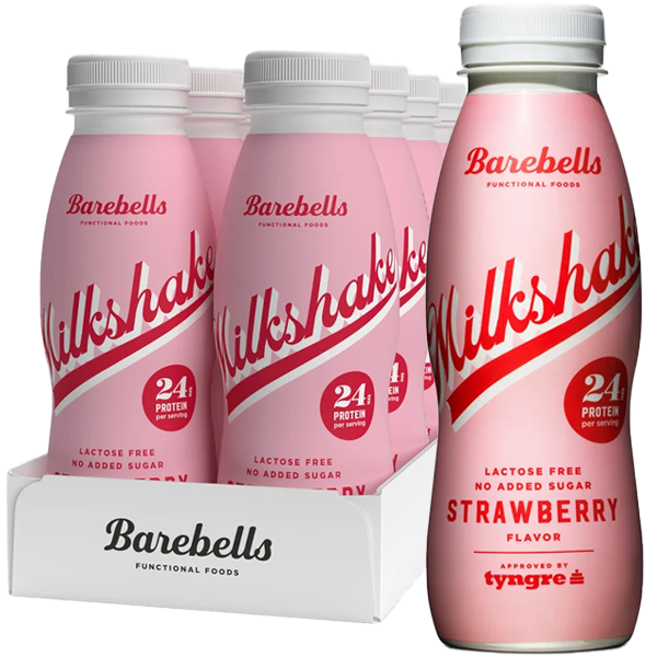 Barebells Milkshake Jordgubb 33cl x 8st | Default Start Page - Alla kategorier - Varumärken - Barebells | Gottegrisen