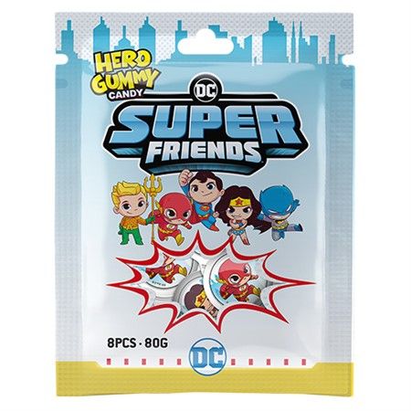 Hero Gummy Candy DC Super Friends 80g | Default Start Page - Alla kategorier - Nyheter - Nyheter 2025 - Godis - Nyheter 2025 | Gottegrisen