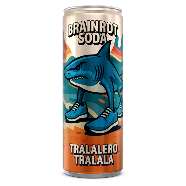 Brainrot Soda Tralalero Tralala 25CL | Default Start Page - Alla kategorier - Nyheter - Nyheter 2025 - Dryck - Nyheter 2025 | Gottegrisen
