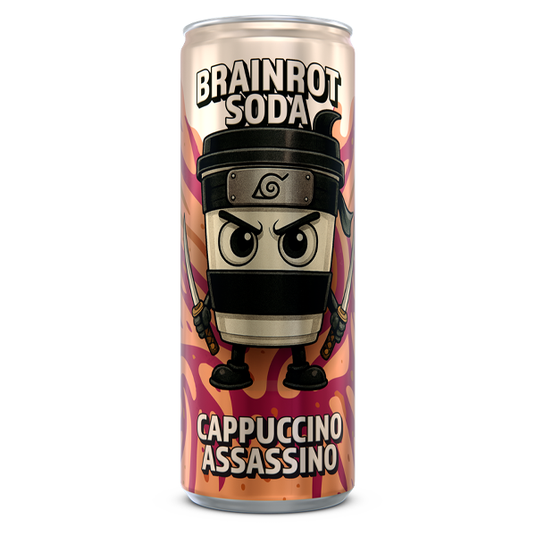 Brainrot Soda Cappuccino Assassino 25CL | Default Start Page - Alla kategorier - Nyheter - Nyheter 2025 - Dryck - Nyheter 2025 | Gottegrisen