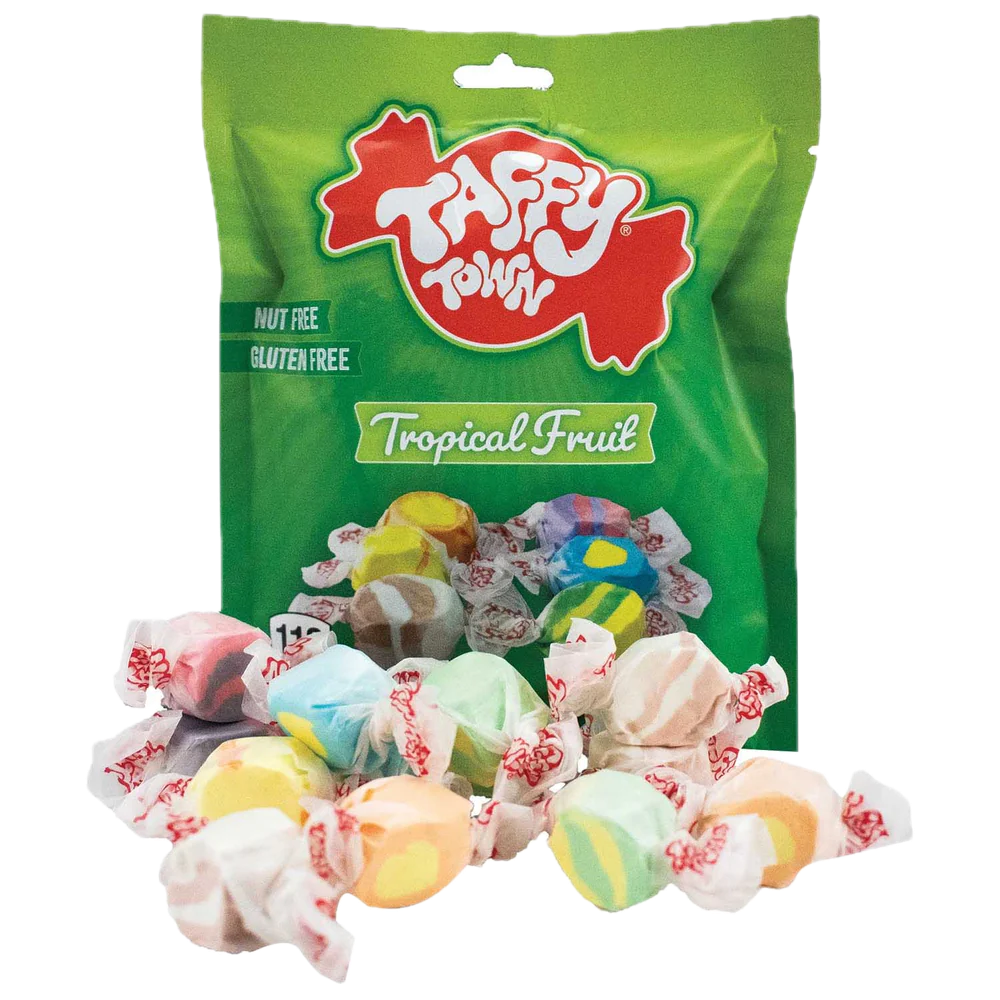 Taffy Town Tropical Fruit 99g | Default Start Page - Alla kategorier - Nyheter - Nyheter 2025 - Godis - Nyheter 2025 | Gottegrisen