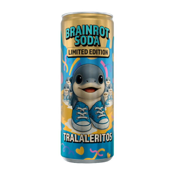 Brainrot Soda Tralaleritos Limited 25cl | Default Start Page - Alla kategorier - Nyheter - Nyheter 2026 - Dryck - Nyheter 2026 | Gottegrisen