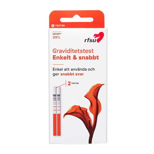RFSU Graviditetstest 2-pack | Default Start Page - Alla kategorier - Övrigt | Gottegrisen