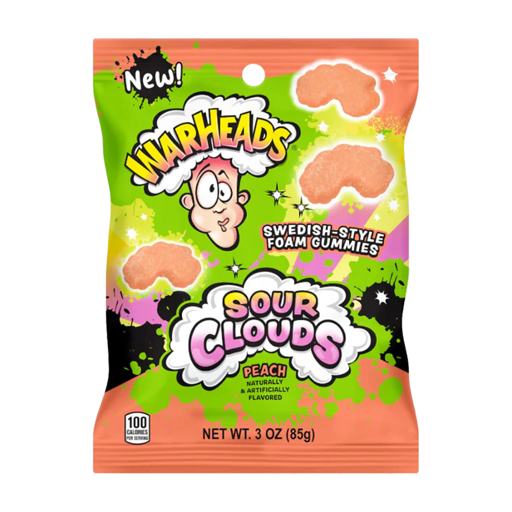 Warheads Sour Clouds Peach 85g