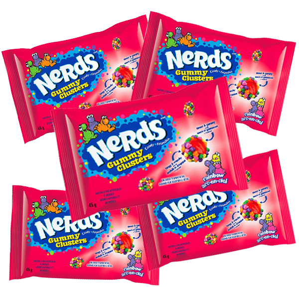 5st Nerds Gummy Cluster Rainbow 45g | Default Start Page - Alla kategorier - Godis - Påsar & Stycksaker - Godispåsar | Gottegrisen
