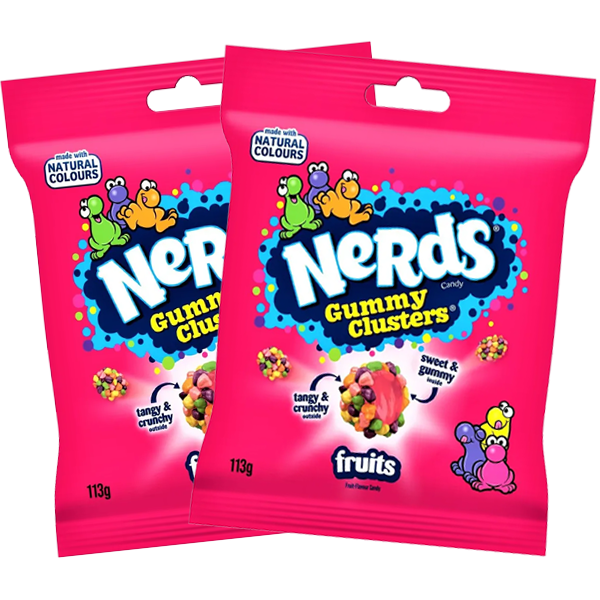 2st Nerds Gummy Cluster Rainbow 113g | Default Start Page - Alla kategorier - Godis - Påsar & Stycksaker - Godispåsar | Gottegrisen