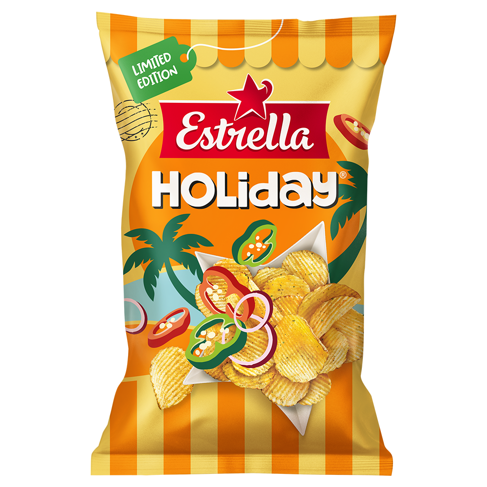 Estrella Holiday Chips 160g | Default Start Page - Alla kategorier - Nyheter - Nyheter 2026 - Snacks - Nyheter 2026 | Gottegrisen