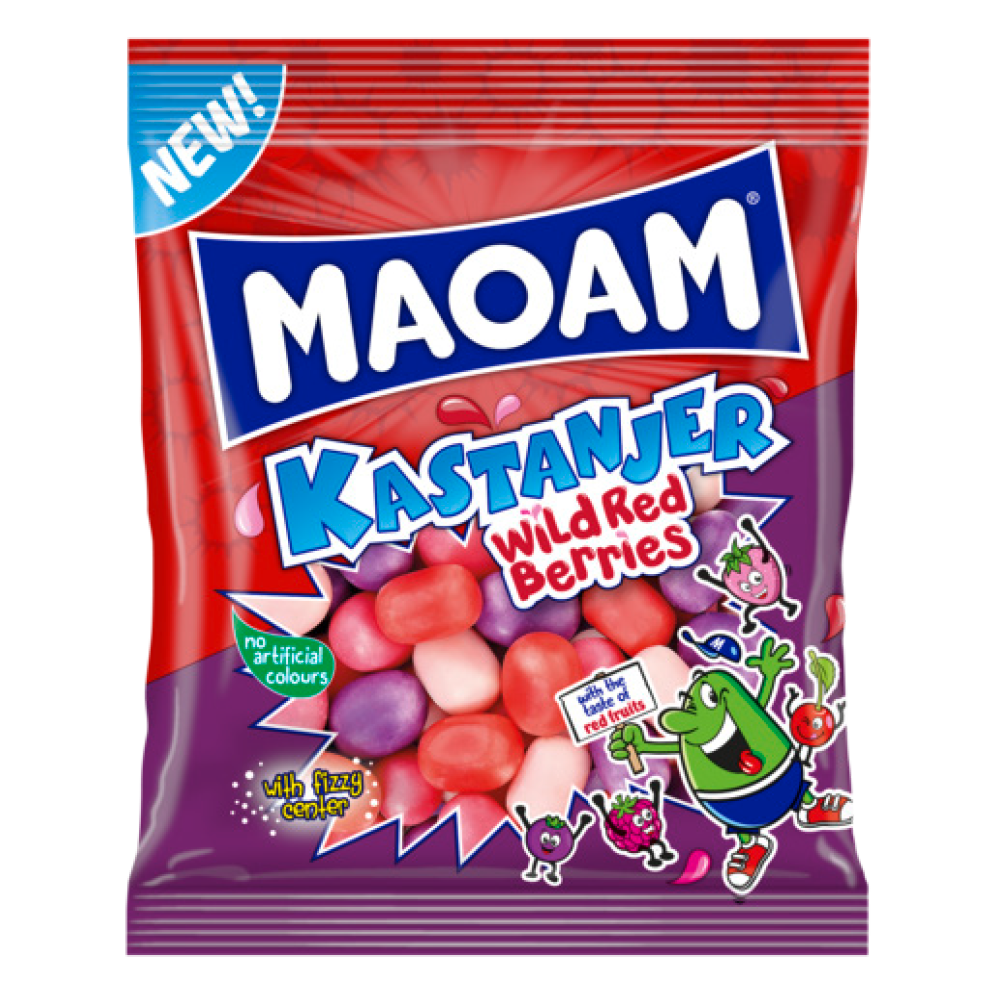Maoam Kastanjer Wild Red Berries 120g | Default Start Page - Alla kategorier - Nyheter - Nyheter 2025 - Godis - Nyheter 2025 | Gottegrisen