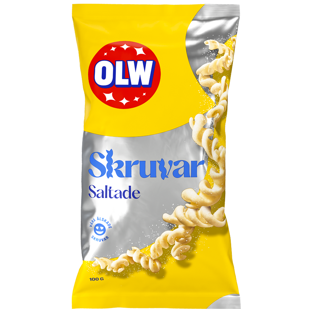 OLW Saltade Skruvar 100g | Default Start Page - Alla kategorier - Chips & Snacks | Gottegrisen