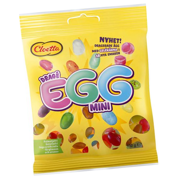 Cloetta Dragé Egg Mini 150g | Default Start Page - Alla kategorier - Godis - Säsongsvaror - Påskgodis | Gottegrisen