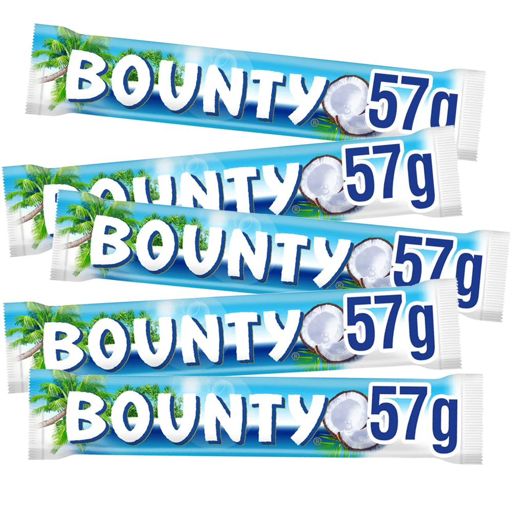 BOUNTY 57g - 5 st | Default Start Page - Alla kategorier - Godis - Påsar & Stycksaker | Gottegrisen