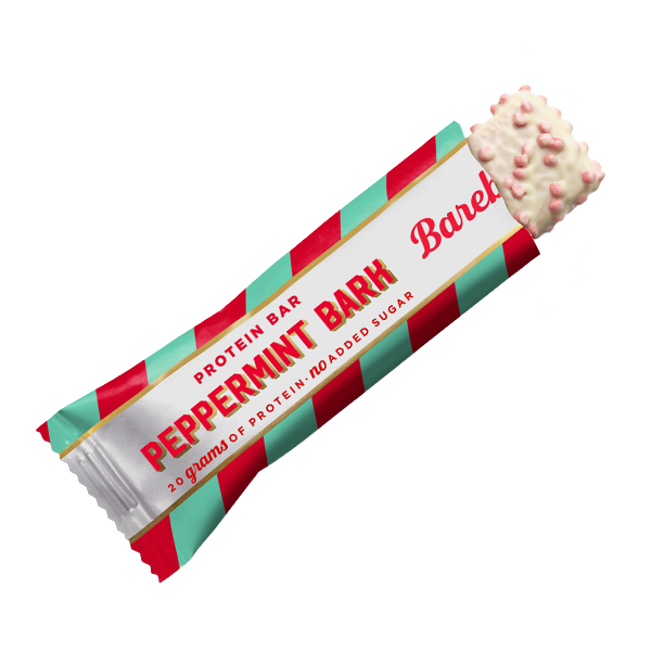 Barebells Peppermint Bark 55g | Default Start Page - Alla kategorier - Nyheter - Nyheter 2025 - Godis - Nyheter 2025 | Gottegrisen