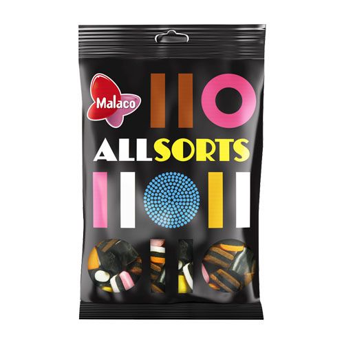 Allsorts Engelsk Lakritskonfekt 400g | Default Start Page - Alla kategorier - Godis - Påsar & Stycksaker - Godispåsar | Gottegrisen