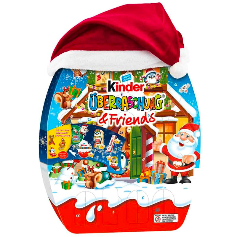 Kinder & Friends Kalender 370G | Default Start Page - Alla kategorier - Godis - Säsongsvaror - Julgodis - Adventskalender Godis | Gottegrisen