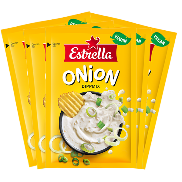 5st - Estrella Dippmix Onion 22g | Default Start Page - Alla kategorier - Chips & Snacks - Dipp & Tillbehör | Gottegrisen