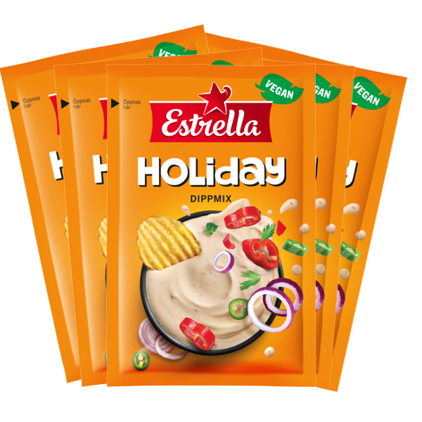 5st - Estrella Dippmix Holiday 26g | Default Start Page - Alla kategorier - Chips & Snacks - Dipp & Tillbehör | Gottegrisen