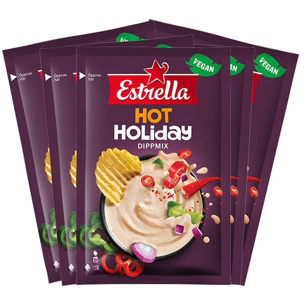 5st - Estrella Dippmix Hot Holiday 24g | Default Start Page - Alla kategorier - Chips & Snacks - Dipp & Tillbehör | Gottegrisen