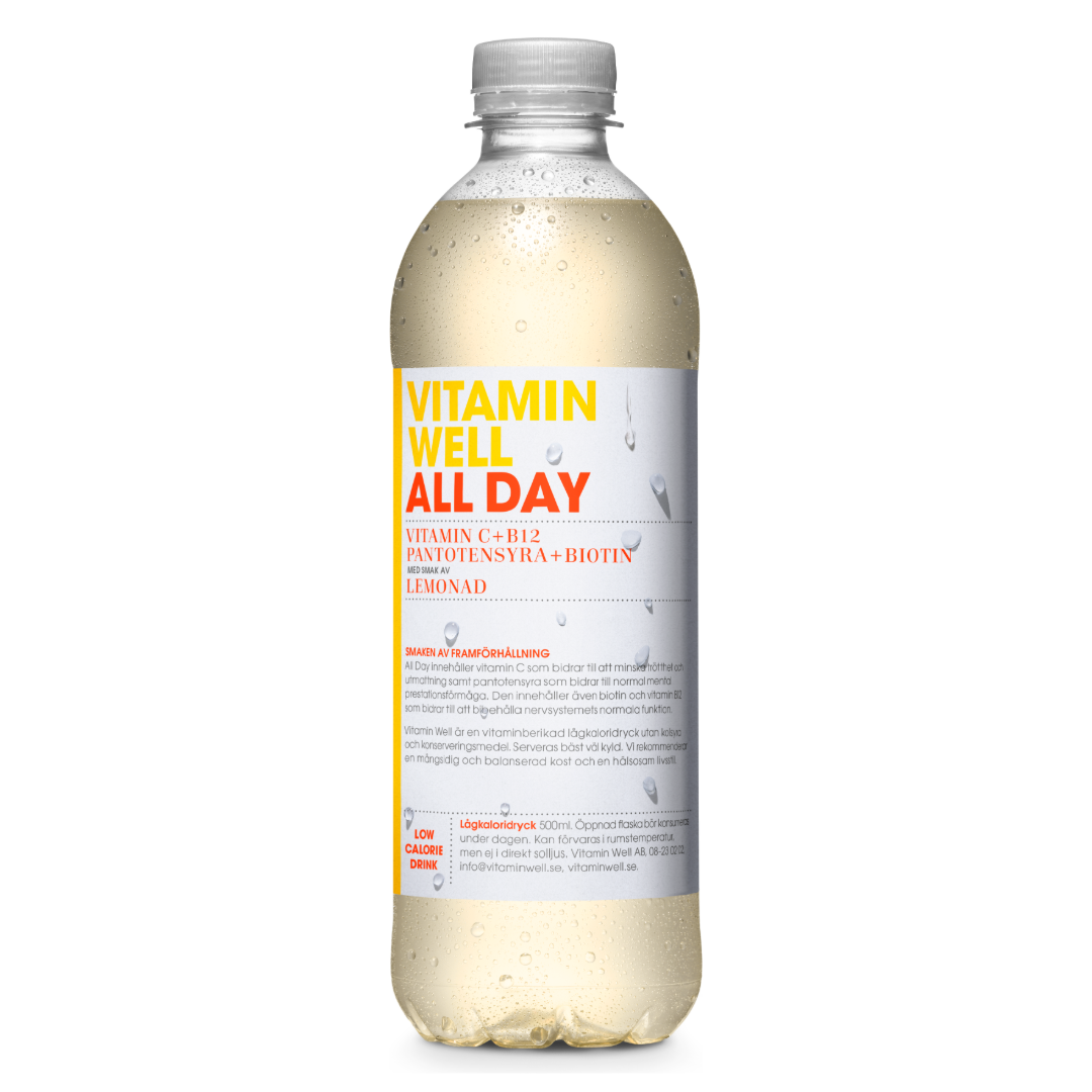 Vitamin Well All Day 500ml | Default Start Page - Alla kategorier - Nyheter - Nyheter 2026 - Dryck - Nyheter 2026 | Gottegrisen