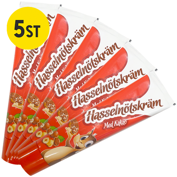 5st - Hasselnötskräm med kakao 45g | Default Start Page - Alla kategorier - Nyheter | Gottegrisen