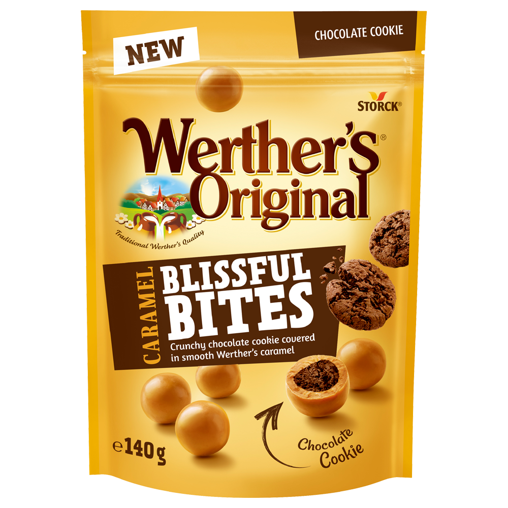Werthers Blissful Bites ChocCookie 140g | Default Start Page - Alla kategorier - Nyheter - Nyheter 2025 - Godis - Nyheter 2025 | Gottegrisen