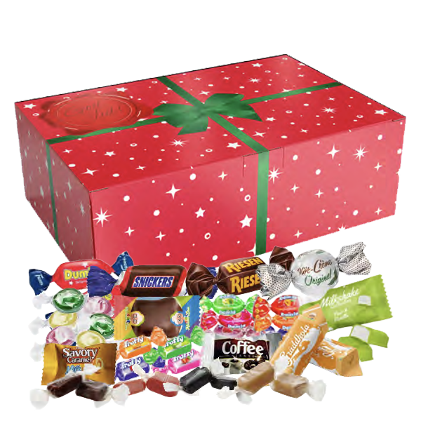 Julbox Kvalitet Godisblandning 800 g | Default Start Page - Alla kategorier - Godis - Säsongsvaror - Julgodis - Julgåvor | Gottegrisen