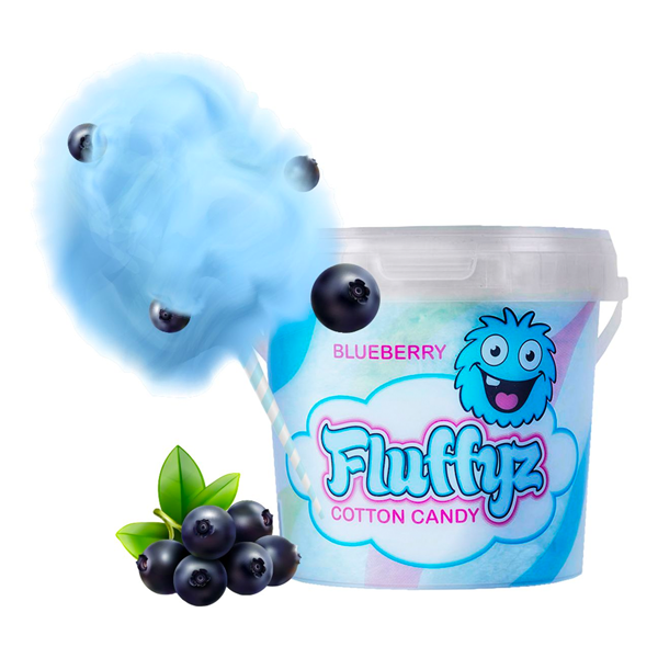 Fluffyz Sockervadd Blåbär 50g | Default Start Page - Alla kategorier - Godis - Sockervadd | Gottegrisen