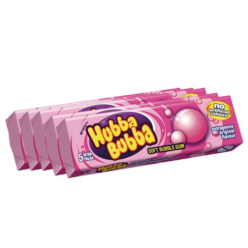 HUBBA BUBBA ORGINAL (ROSA) - 5 st | Default Start Page - Alla kategorier - Godis - Klubbor & Tuggummi | Gottegrisen