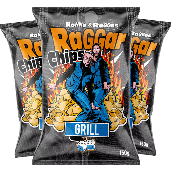 3st - Raggarchips Grill 150g | Default Start Page - Alla kategorier - Chips & Snacks - Chips - Potatischips | Gottegrisen