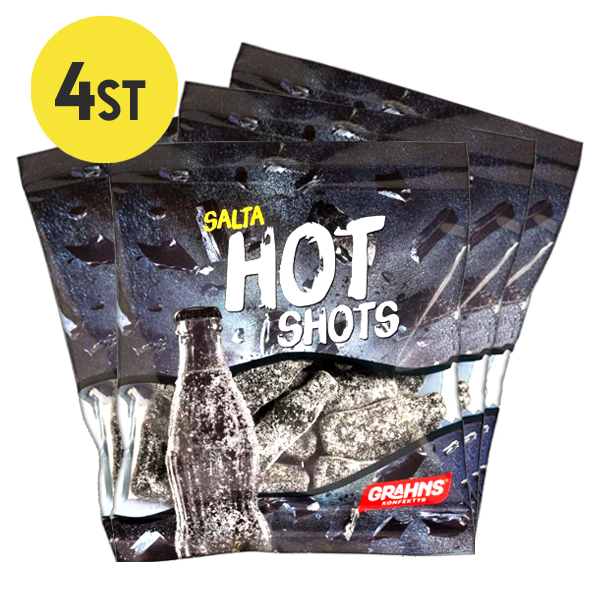 4st - Salta Hotshots 80g | Default Start Page - Alla kategorier - Godis - Påsar & Stycksaker | Gottegrisen
