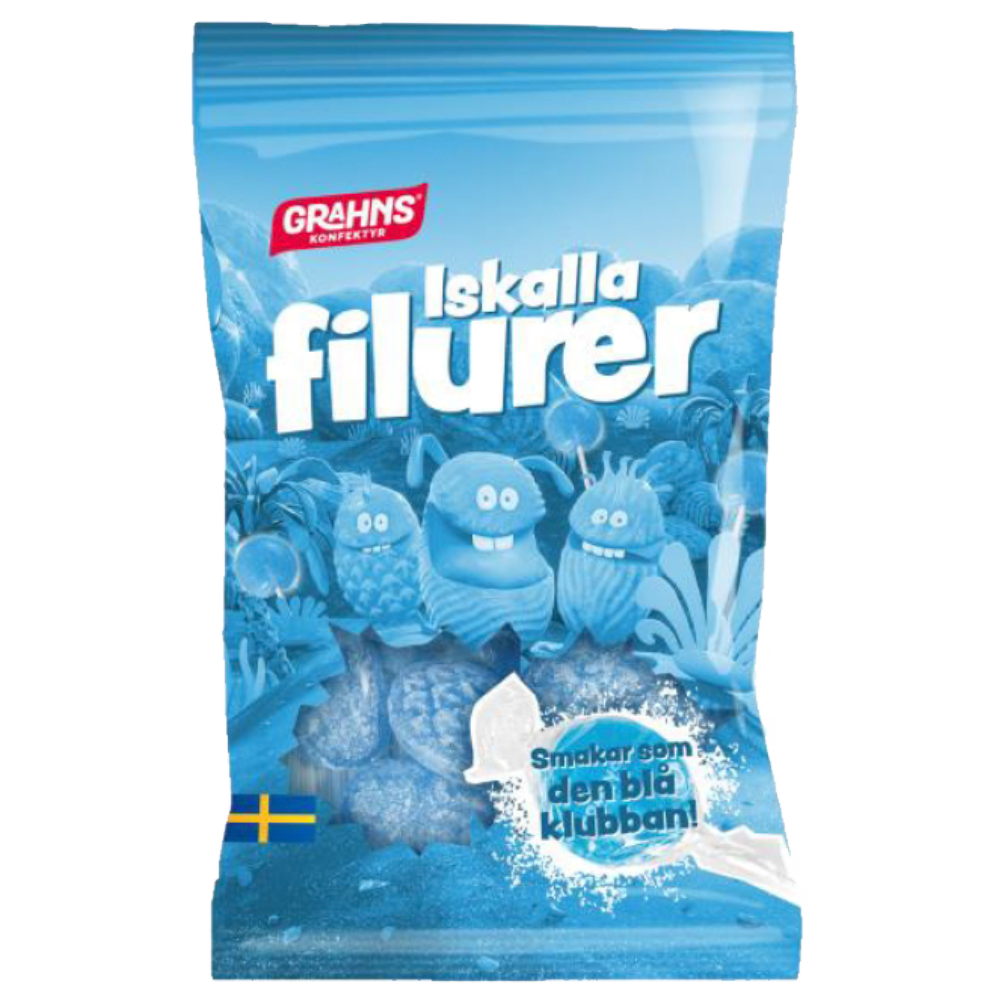 Grahns Iskalla Filurer 70g | Default Start Page - Alla kategorier - Nyheter - Nyheter 2025 - Godis - Nyheter 2025 | Gottegrisen