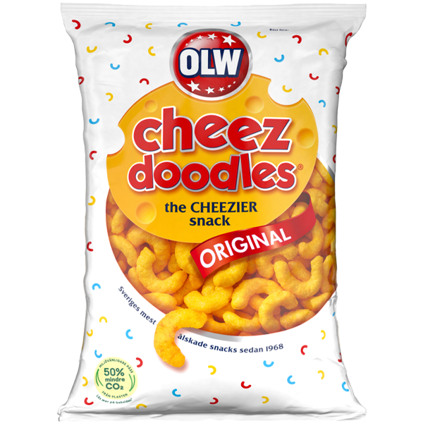 OLW Cheez Doodles 160g | Default Start Page - Alla kategorier - Chips & Snacks - Ostbågar | Gottegrisen