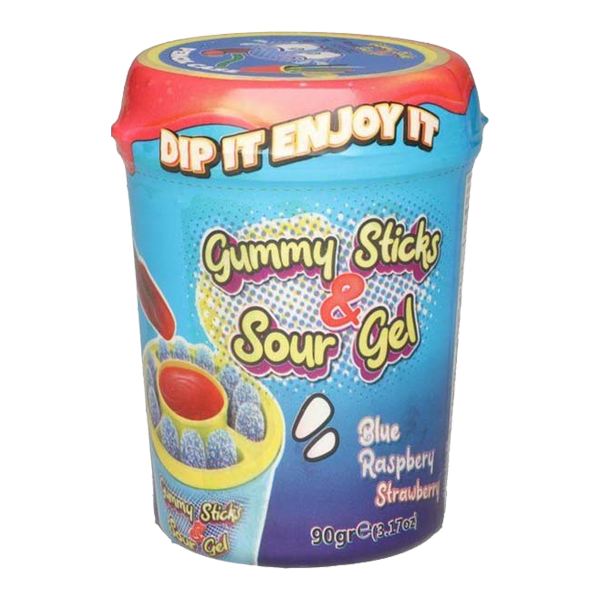 Gummy Sticks & Sour Gel 90g | Default Start Page - Alla kategorier - Godis - Påsar & Stycksaker - Roliga Stycksaker | Gottegrisen
