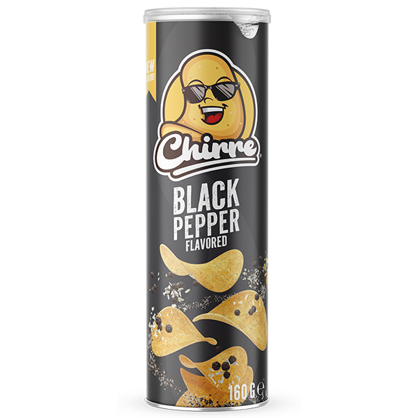 Chirre® Black Pepper 160g | Default Start Page - Alla kategorier - Nyheter - Nyheter 2025 - Snacks - Nyheter 2025 | Gottegrisen
