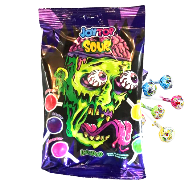 JoyTop Sour Lollipop Monster 88g | Default Start Page - Alla kategorier - Godis - Säsongsvaror - Halloween | Gottegrisen